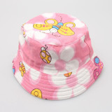 2-6T Baby Cartoon Print Bucket Sun Hat Floral Children Summer Panama Caps Baby Girls Fisherman Straw Hat Kids Boys Topee cap
