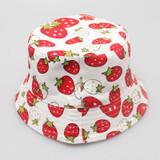 2-6T Baby Cartoon Print Bucket Sun Hat Floral Children Summer Panama Caps Baby Girls Fisherman Straw Hat Kids Boys Topee cap