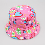 2-6T Baby Cartoon Print Bucket Sun Hat Floral Children Summer Panama Caps Baby Girls Fisherman Straw Hat Kids Boys Topee cap