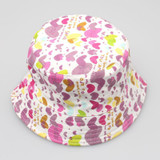 2-6T Baby Cartoon Print Bucket Sun Hat Floral Children Summer Panama Caps Baby Girls Fisherman Straw Hat Kids Boys Topee cap