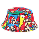 2-6T Baby Cartoon Print Bucket Sun Hat Floral Children Summer Panama Caps Baby Girls Fisherman Straw Hat Kids Boys Topee cap