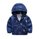 2-6T Baby Boys Girls Jacket Coats 2017 Summer Cars Printing Hooded Boys Jackets Fashion Boys Clothing Outwear&amp;Coats for Kids