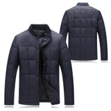 UNIVOS KUNI 2017 New Casual Brand White Duck Down Jackets Middle-aged Winter Warm Coat Men's Ultralight Jacket Male Clothes O179