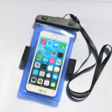 Universal waterproof phone case noctilucence transparent touchable arm band for samsung galaxy s6 edge iphone 6 plus