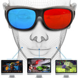 Universal Type 3D Glasses TV Movie Dimensional Anaglyph Video Frame 3D Vision Glasses DVD Game Glass Red And Blue Color  Newest