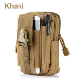 Universal Outdoor Tactical Holster Military Molle Hip Waist Belt Bag Wallet Pouch Purse Phone Cases for iPhone 7 /LG/Zipper 510