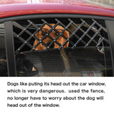 Universal Car Window Travel Vent Pet Dog Puppy Ventilation Grill Mesh Vent Guard Black
