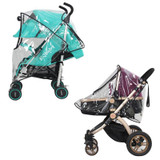 Universal Baby Canopy Waterproof Rain Cover Wind Shield Most Stroller Pushchairs