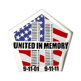 United in Memory 9/11 Twin Towers 1 1/4" Lapel Pin