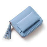 Unishow Small tassel women purse female mini wallet multifunction women coin purse zipper brand money change wallet