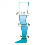 Unisex one Pair Knee High Graduated Compression Socks