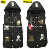 Unisex Genuine Leather Jacket  Long Casual Natural Sheepskin Jacket With Hat Hooded Suede Jacket For Women And Men Free Shipping