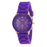 Unisex Casual Watch Fashion Geneva Quartz Watch Men Women Analog Wristwatches Sports Watches Silicone Rubber Watches Relojes