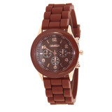 Unisex Casual Watch Fashion Geneva Quartz Watch Men Women Analog Wristwatches Sports Watches Silicone Rubber Watches Relojes