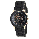 Unisex Casual Watch Fashion Geneva Quartz Watch Men Women Analog Wristwatches Sports Watches Silicone Rubber Watches Relojes