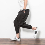 Unique Pocket Design Mens Joggers Mens Harem Pants Fashion Slim Fit Trousers Casual Sweatpants B80