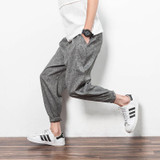 Unique Pocket Design Mens Joggers Mens Harem Pants Fashion Slim Fit Trousers Casual Sweatpants B80