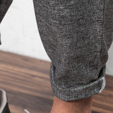 Unique Pocket Design Mens Joggers Mens Harem Pants Fashion Slim Fit Trousers Casual Sweatpants B80