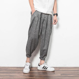Unique Pocket Design Mens Joggers Mens Harem Pants Fashion Slim Fit Trousers Casual Sweatpants B80