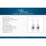 UNIQUE Natural Rainbow Mystic Topaz Earrings Dangle For Women Fashion Pear Genuine 925 Solid Sterling Silver 2016 High Quality