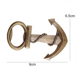Unique Aeneous Anchor Shaped Beer Bottle Opener Creative Gift for Wedding Birthday Wine Opener Cooking Tools