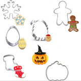 SDR Christmas Cookie Cutter Tools Aluminium Alloy Gingerbread Men Shaped Holiday Biscuit Mold Kitchen cake Decorating Tools