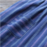 SCUWLINEN Trousers for Women 2017 Classic Striped Patchwork Casual Linen Pant Loose Long Harem Pants Pantalones Mujer S224