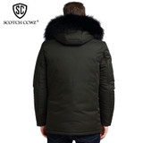 SCOTCH CCWZ Brand RU/EU size Long Thick Warm Winter Jacket Men Parkas 2017 Fashion Jackets And Coats Clothing Outerwear L-2906