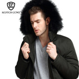 SCOTCH CCWZ Brand RU/EU size Long Thick Warm Winter Jacket Men Parkas 2017 Fashion Jackets And Coats Clothing Outerwear L-2906
