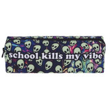 School Supplies Alien Prints Pencil Cases Students Stationery Storage Organizer Escolar Zipper Boys Gifts Pen Bags Makeup Bags