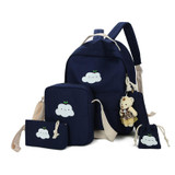 School bags for junior girls kids backpack set 4 pieces canvas school bag for kids and girls sturdy school backpack 5