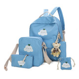 School bags for junior girls kids backpack set 4 pieces canvas school bag for kids and girls sturdy school backpack 5