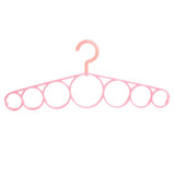 Scarf Hanger Circle Clothes Hangers 7 Ring Hole Round Tie Clothes Scarves Storage Rack Cloth Rotate Save Space Closet Organizer
