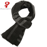 scarf 100% Silk men scarf Long soft warm retro fashion classic pattern plaid Scarf winter stripe British style scarf for men