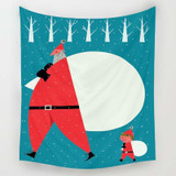 Santa Sack and Elf Tapestry
