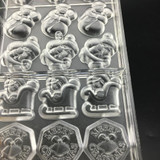 Santa Claus chocolate molds,Christmas Day shape chocolate polycarbonate mold,pc plastic Festival tree candy tools