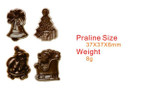 Santa Claus chocolate molds,Christmas Day shape chocolate polycarbonate mold,pc plastic Festival tree candy tools