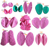 All Purpose Leaf Veiner Silicone Double Side Veiner Flower Cutter Cake Decorating Moulds Cookie Mould