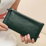 Aliwilliam Vintage Genuine Leather Clutch Bag Women Long Wallets Zipper Clutches Ladies Wallet Long Purse Card Money Bag Female Aliwilliam Vintage Genuine Leather Clutch Bag Women Long Wallets Zipper Clutches Ladies Wallet Long Purse Card Money Bag Female