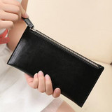 Aliwilliam Vintage Genuine Leather Clutch Bag Women Long Wallets Zipper Clutches Ladies Wallet Long Purse Card Money Bag Female Aliwilliam Vintage Genuine Leather Clutch Bag Women Long Wallets Zipper Clutches Ladies Wallet Long Purse Card Money Bag Female