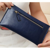 Aliwilliam Vintage Genuine Leather Clutch Bag Women Long Wallets Zipper Clutches Ladies Wallet Long Purse Card Money Bag Female Aliwilliam Vintage Genuine Leather Clutch Bag Women Long Wallets Zipper Clutches Ladies Wallet Long Purse Card Money Bag Female