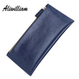 Aliwilliam Vintage Genuine Leather Clutch Bag Women Long Wallets Zipper Clutches Ladies Wallet Long Purse Card Money Bag Female Aliwilliam Vintage Genuine Leather Clutch Bag Women Long Wallets Zipper Clutches Ladies Wallet Long Purse Card Money Bag Female