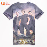 Alisister New Fashion Movies T Shirt Men Women 3d Printed Supernatural T Shirt Print Casual Summer Short Sleeve Tshirts Top