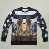 Alisister New Fashion 3d Character Sweatshirts Printed Tupac Shakur 2Pac Sweatshirt Men/women Harajuku Hoodies Colegial Clothing