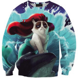 Alisister 2018 New Fashion Men/women's Unicorn Cat Hoodie Winter/autumn 3d Galaxy Sweatshirts Clothes Harajuku Animal Sweatshirt