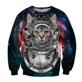 Alisister 2018 New Fashion Men/women's Unicorn Cat Hoodie Winter/autumn 3d Galaxy Sweatshirts Clothes Harajuku Animal Sweatshirt