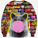 Alisister 2018 New Fashion Men/women's Unicorn Cat Hoodie Winter/autumn 3d Galaxy Sweatshirts Clothes Harajuku Animal Sweatshirt