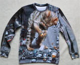 Alisister 2018 New Fashion Men/women's Unicorn Cat Hoodie Winter/autumn 3d Galaxy Sweatshirts Clothes Harajuku Animal Sweatshirt