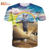 Alisister 2017 New 3d Cat T Shirt Printed Animal T-shirt Women Men Funny Clothing Harajuku Tee Shirt Casual Unisex 3d T Shirt Alisister 2017 New 3d Cat T Shirt Printed Animal T-shirt Women Men Funny Clothing Harajuku Tee Shirt Casual Unisex 3d T Shirt