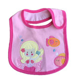 8pc/lot Hot Cotton Baby Bibs Infant Embroidered Saliva Towels Baby Burp Cloths Funny Baby Waterproof Bib